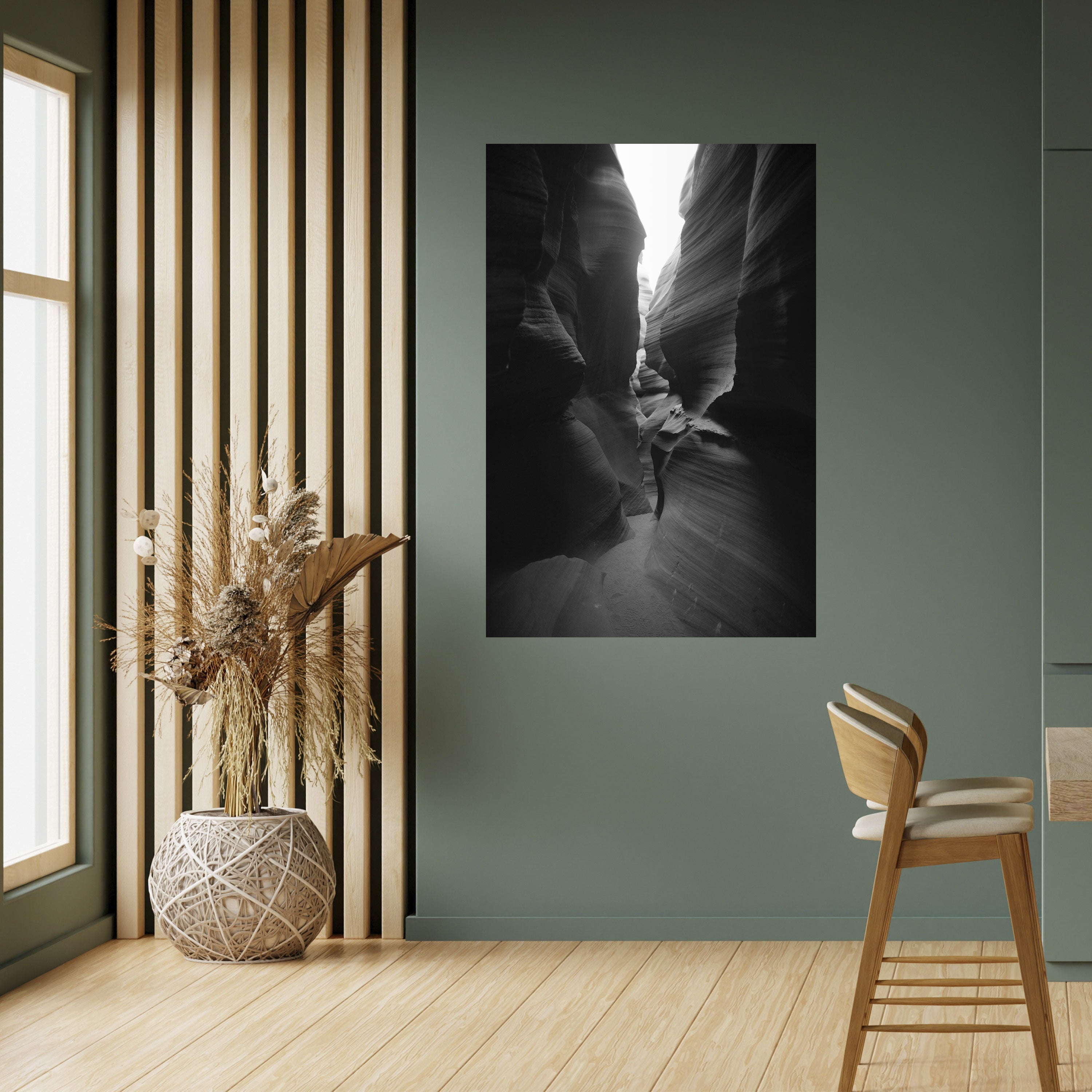 TIME'S WHISPERING CANYON Vertikales Poster zum Abziehen und Aufkleben