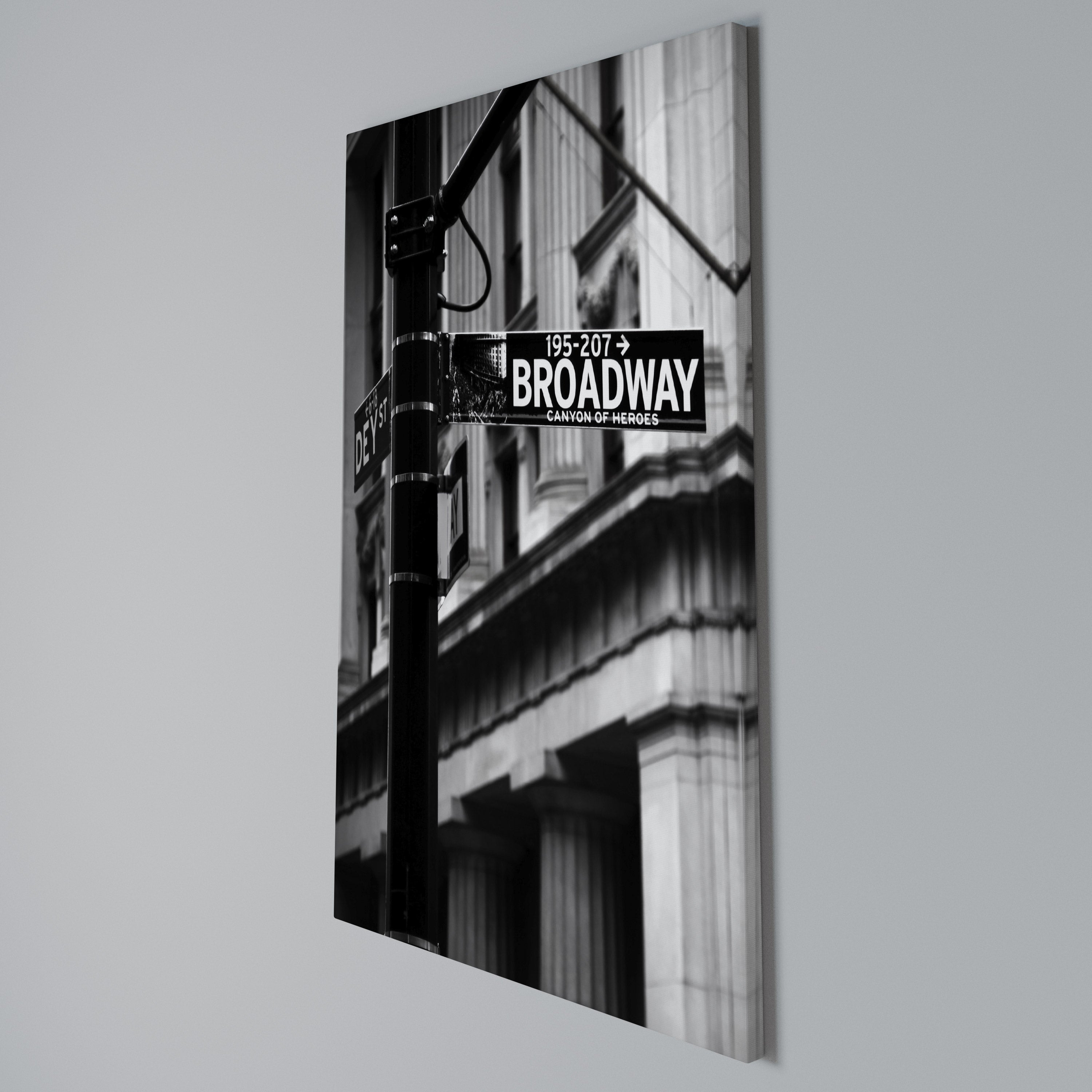 BROADWAY SIGN Vertical Canvas Print
