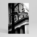 BROADWAY SIGN Selbstklebendes Poster - Hochformat