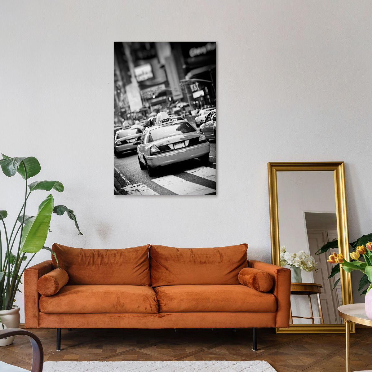 TIMELESS TAXI TALES Vertical Canvas Print