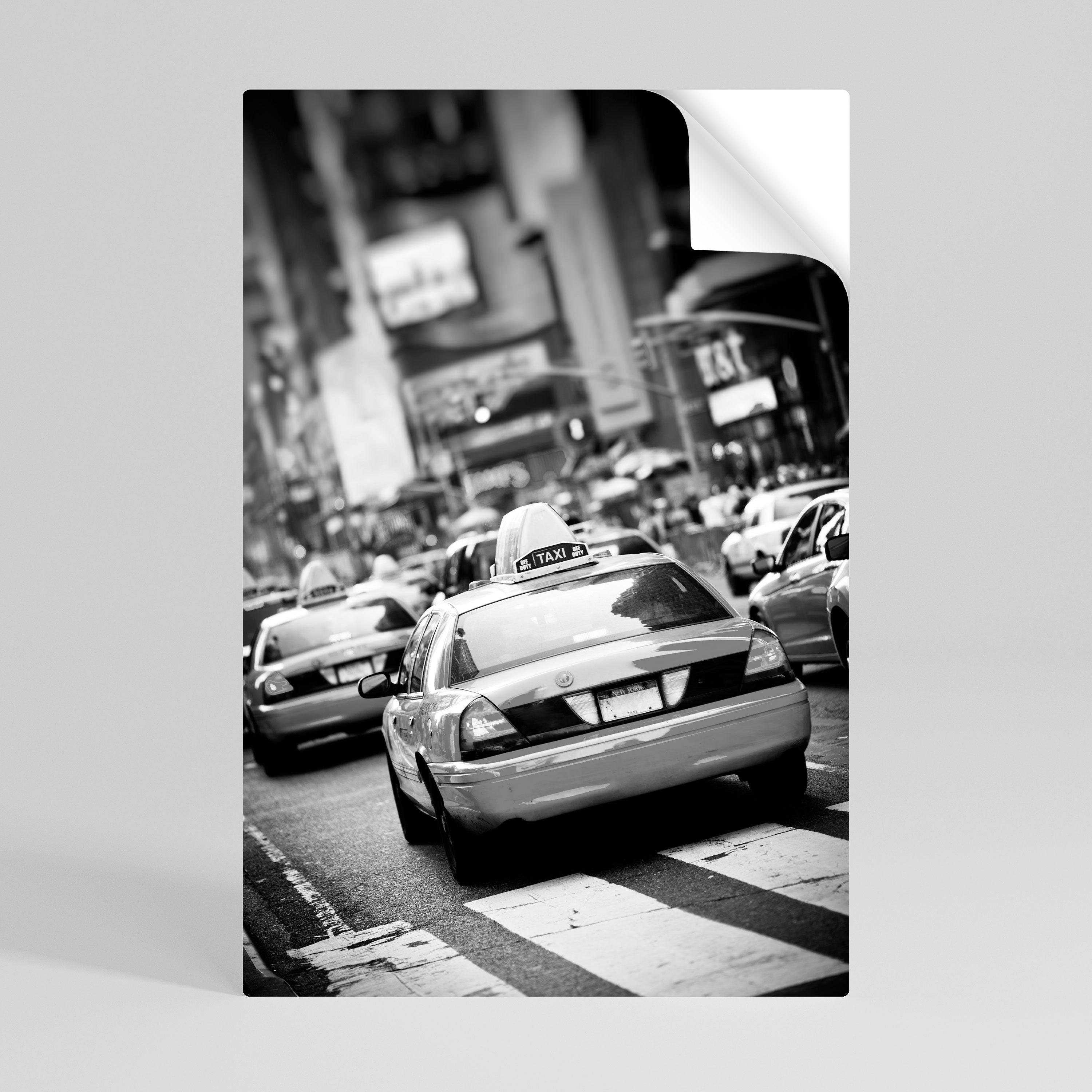 TIMELESS TAXI TALES Vertikales Poster zum Abziehen und Aufkleben