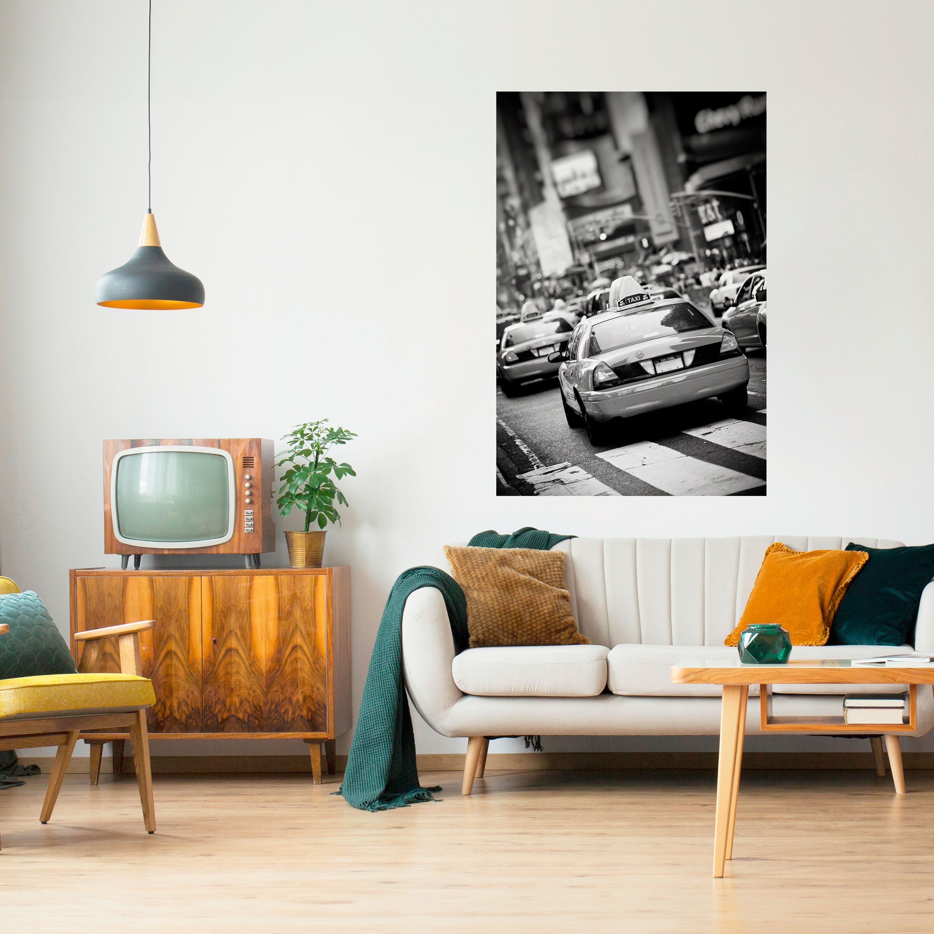 TIMELESS TAXI TALES Vertikales Poster zum Abziehen und Aufkleben