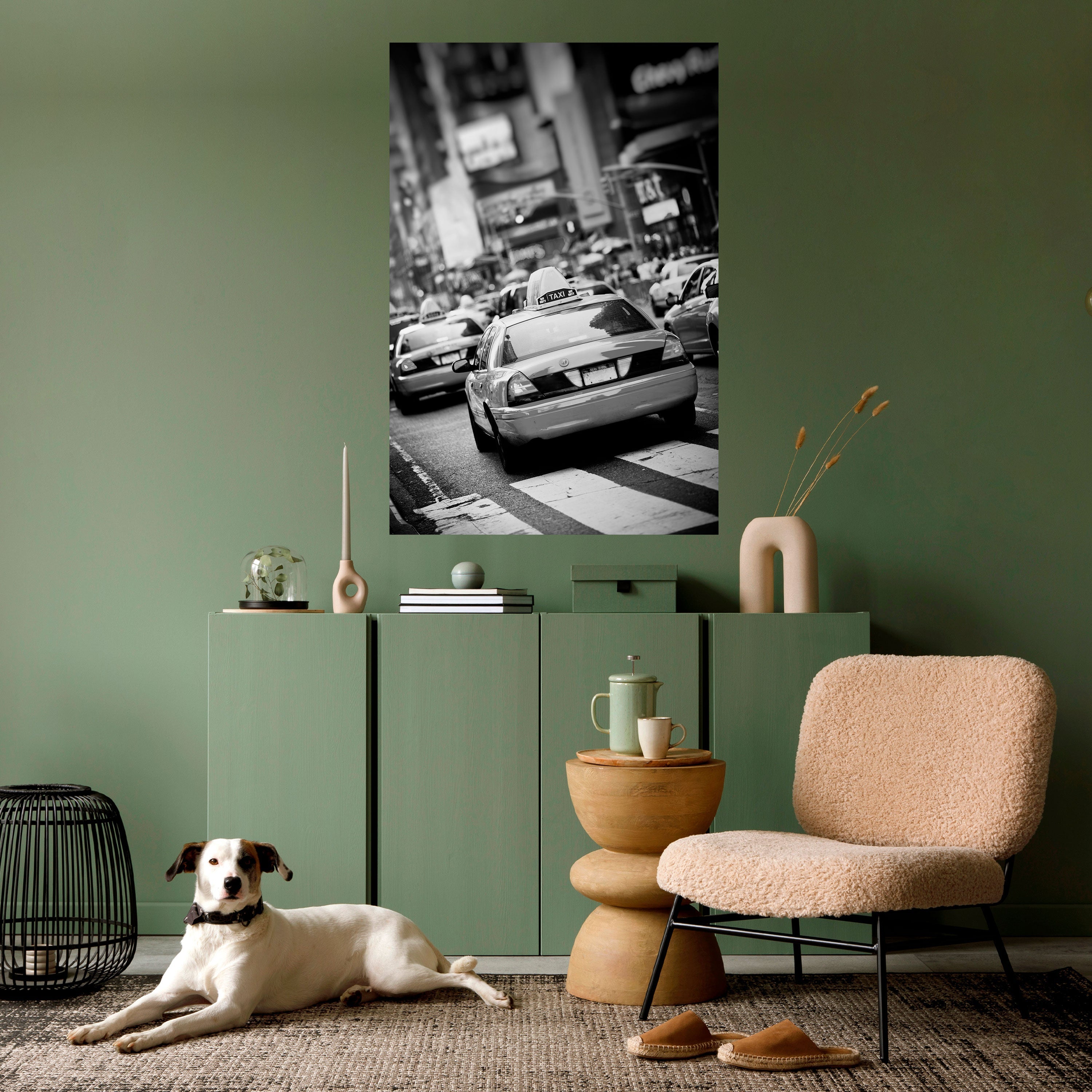 TIMELESS TAXI TALES Vertikales Poster zum Abziehen und Aufkleben