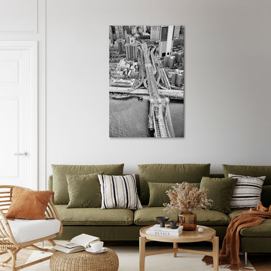 METROPOLITAN MAZE DANCE Vertical Canvas Print