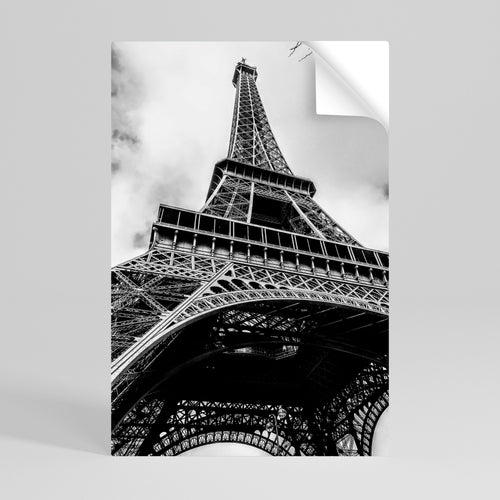 MONOCHROME PARISIAN ICON Selbstklebendes Poster - Hochformat