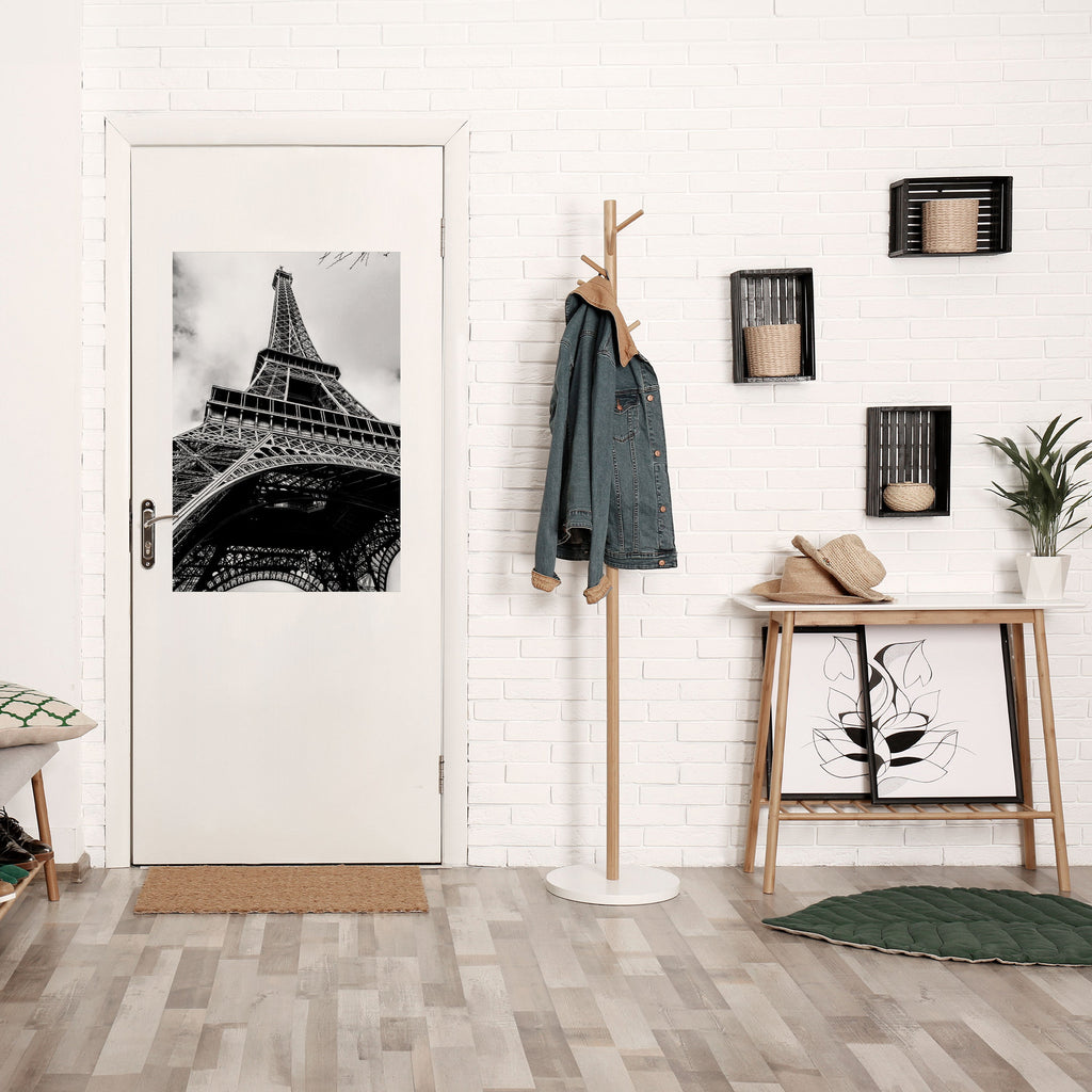 MONOCHROME PARISER IKONE Vertikales Poster zum Abziehen und Aufkleben