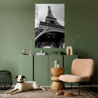 MONOCHROME PARISIAN ICON Selbstklebendes Poster - Hochformat