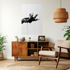 BLACK VISCOSITY Selbstklebendes Poster - Hochformat