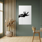 BLACK VISCOSITY Selbstklebendes Poster - Hochformat