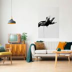 BLACK VISCOSITY Selbstklebendes Poster - Hochformat