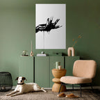 BLACK VISCOSITY Selbstklebendes Poster - Hochformat