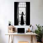 WINDOW TO WONDERS Selbstklebendes Poster - Hochformat