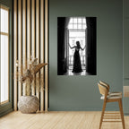 WINDOW TO WONDERS Selbstklebendes Poster - Hochformat