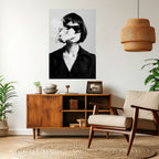 SMOKY BELLE Selbstklebendes Poster - Hochformat