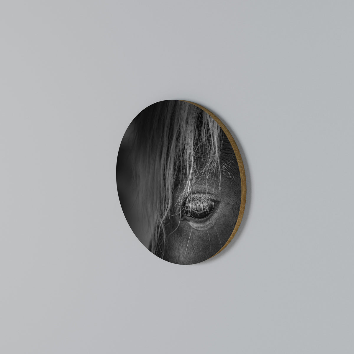 SILENT STRENGTH Rundes Wandbild