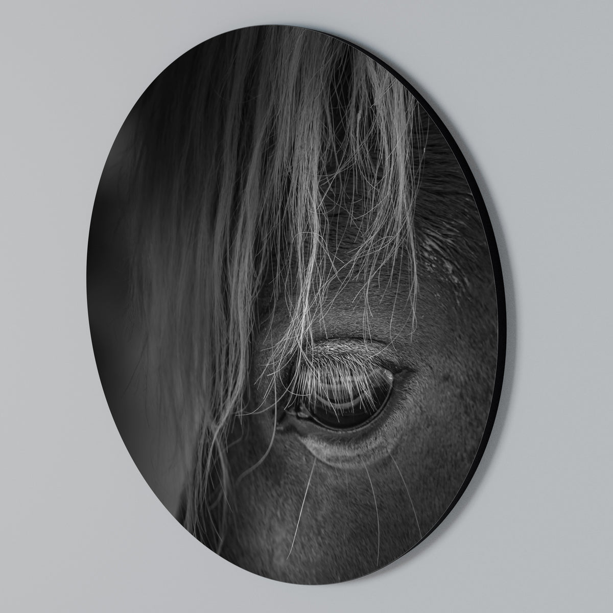 SILENT STRENGTH Rundes Wandbild