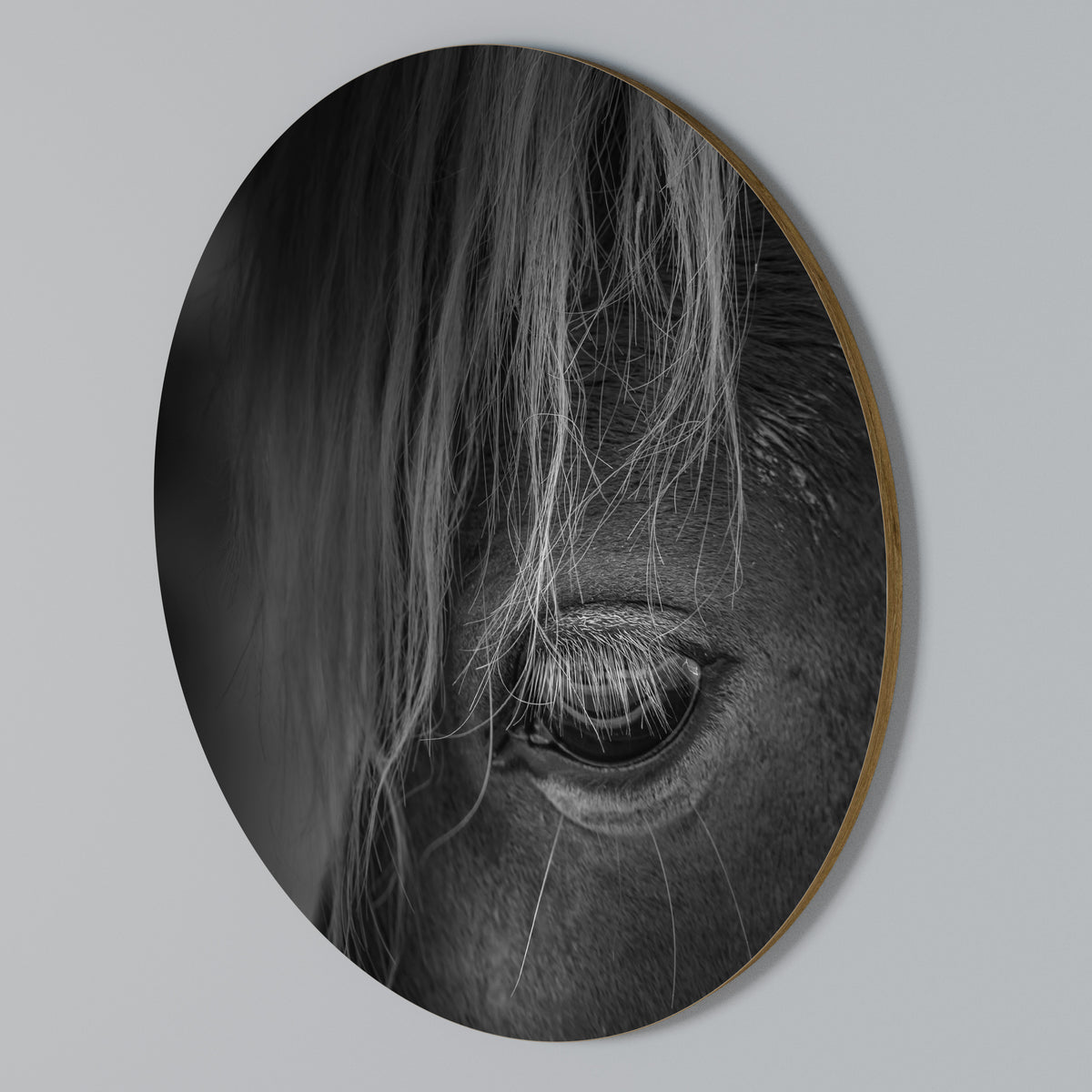 SILENT STRENGTH Rundes Wandbild