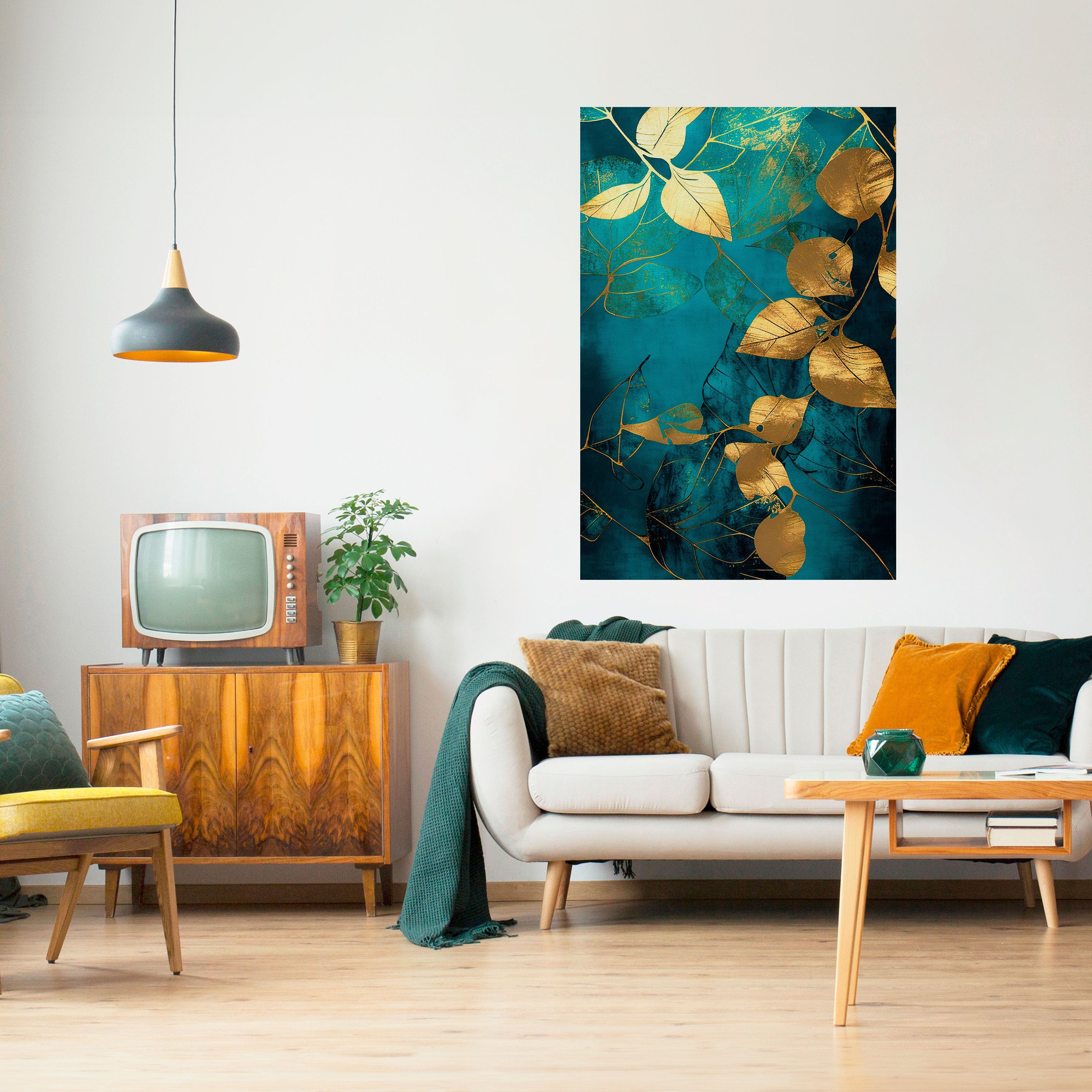 FOLIAGE FANTASIA Vertikales Poster zum Abziehen und Aufkleben
