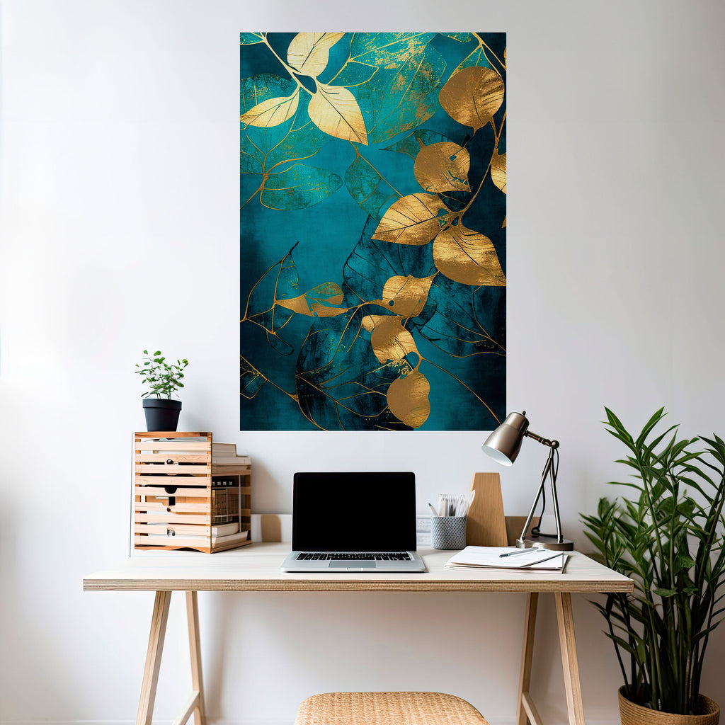 FOLIAGE FANTASIA Vertikales Poster zum Abziehen und Aufkleben