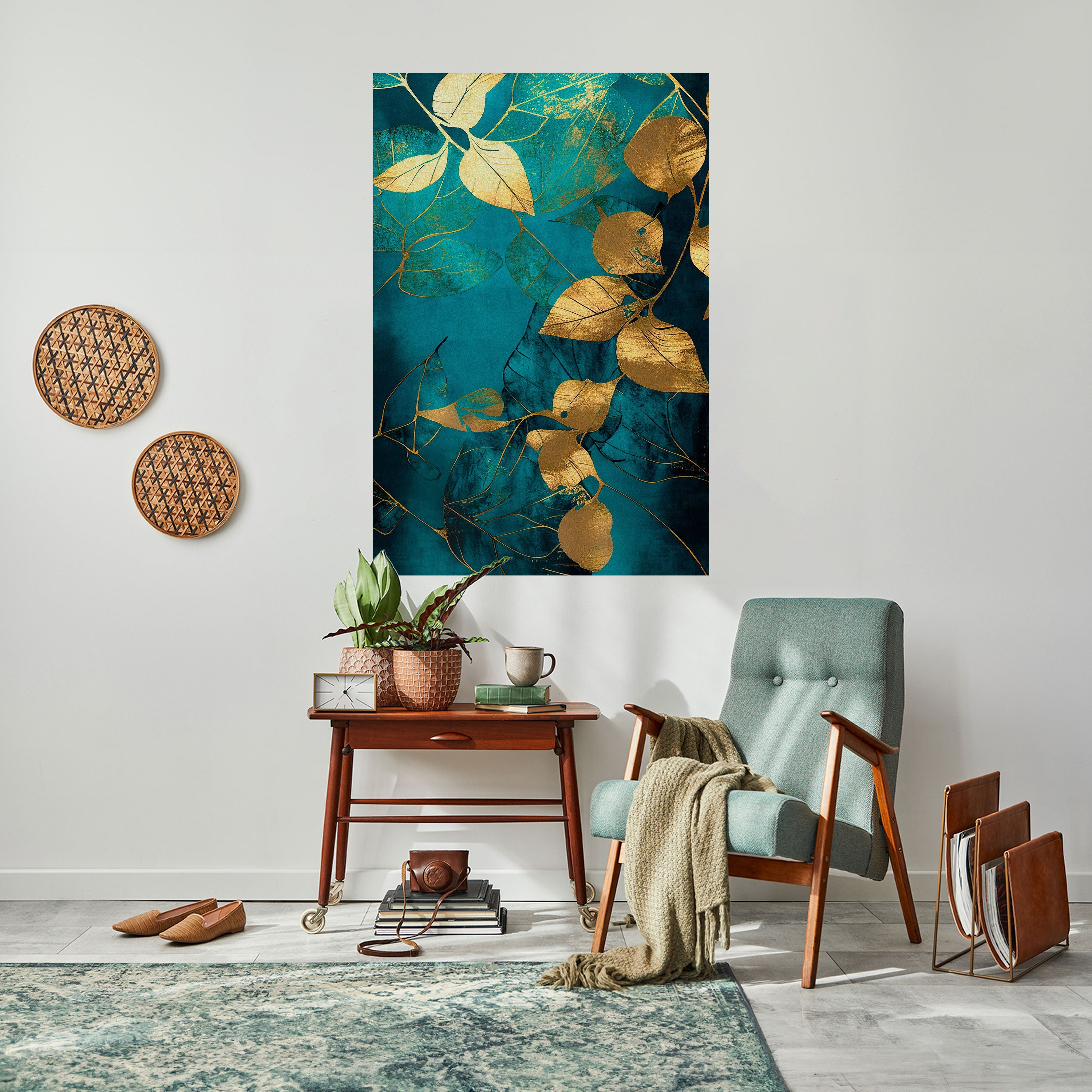 FOLIAGE FANTASIA Vertikales Poster zum Abziehen und Aufkleben