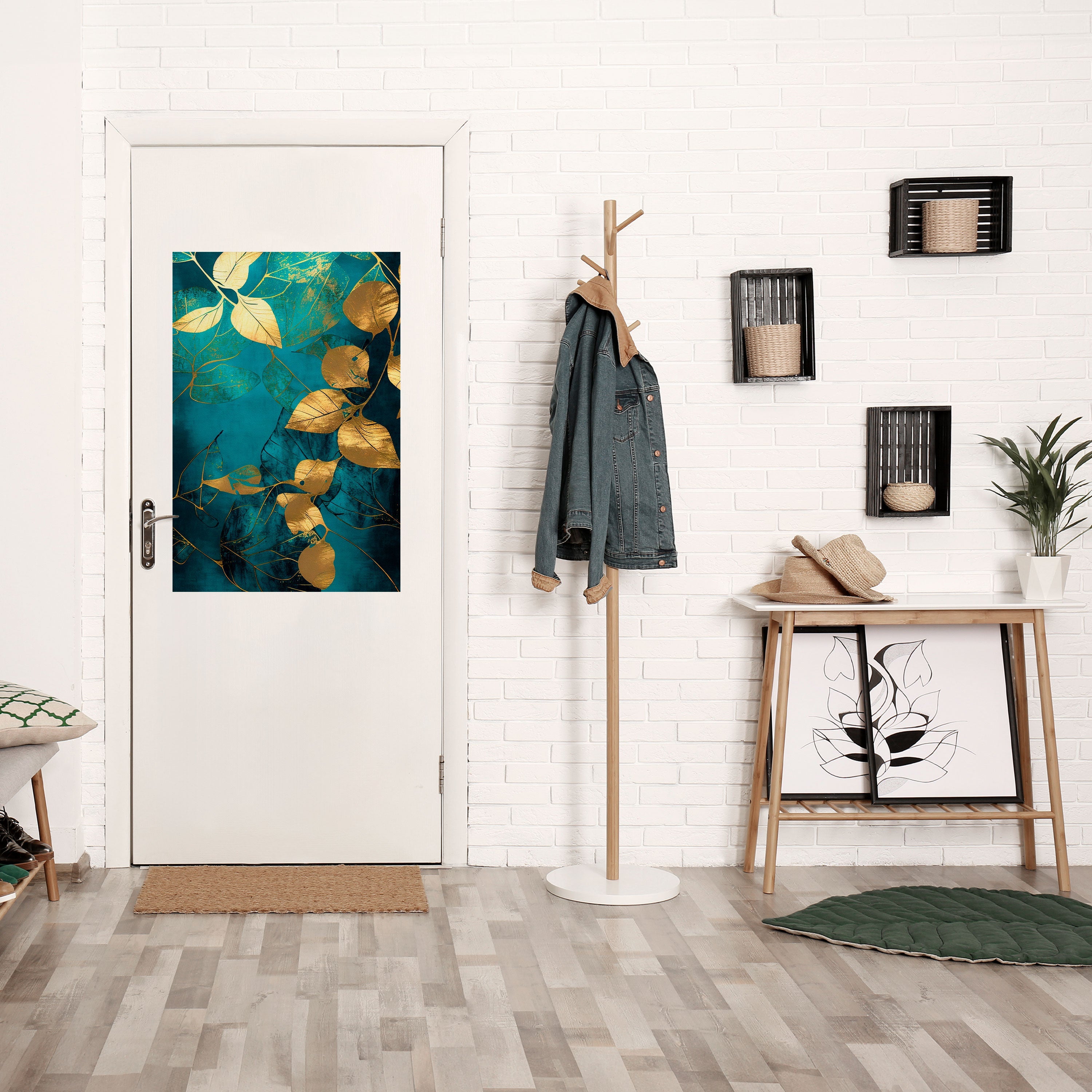 FOLIAGE FANTASIA Vertikales Poster zum Abziehen und Aufkleben