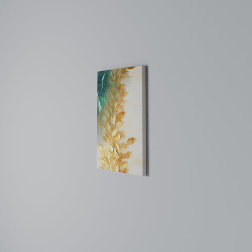 LEAVES IN RADIANCE Vertical Canvas Print