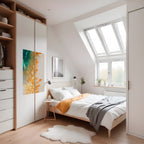 LEAVES IN RADIANCE Selbstklebendes Poster - Hochformat