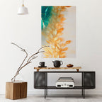 LEAVES IN RADIANCE Selbstklebendes Poster - Hochformat