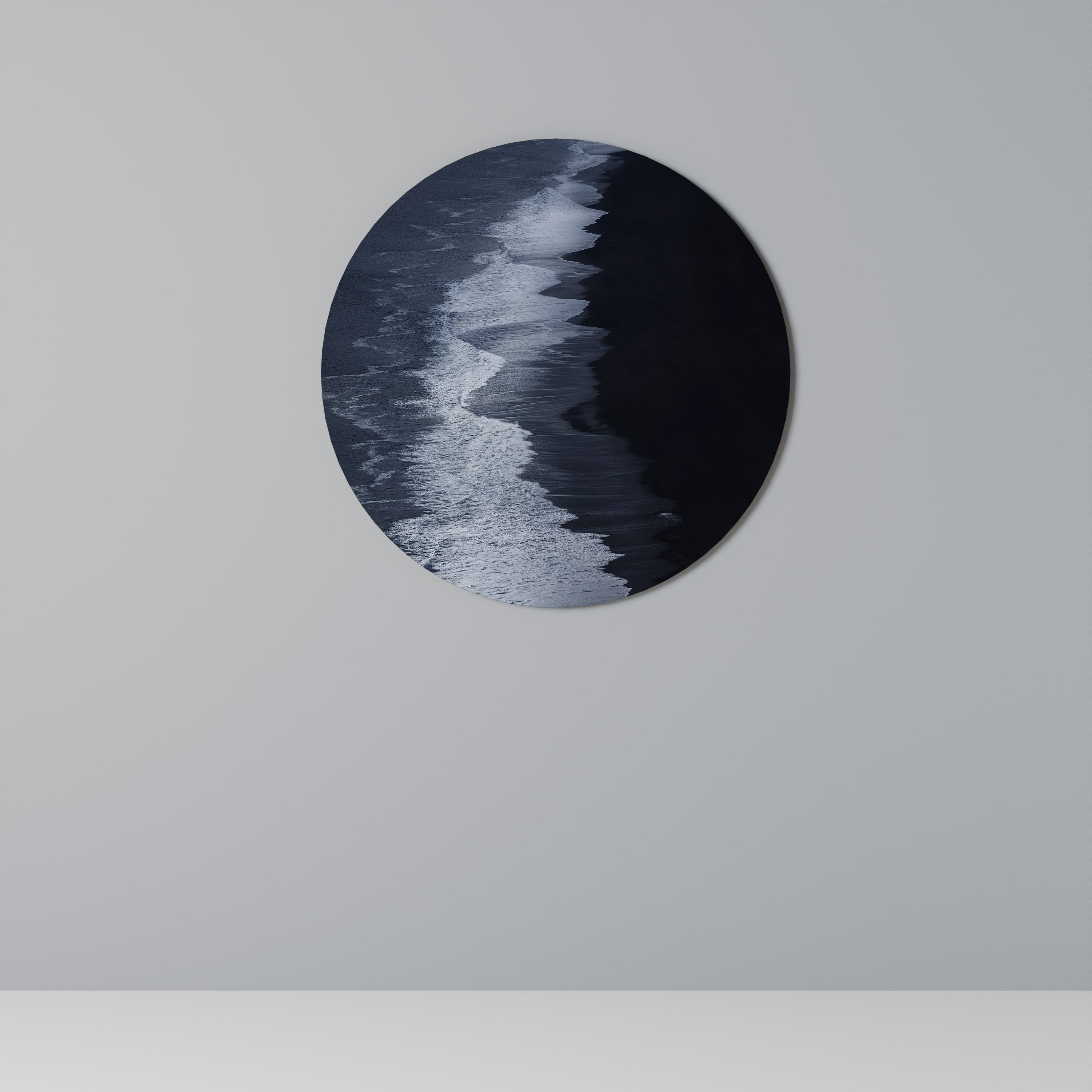 OCEAN'S WHISPER Runde Wanddekoration Ø 69 cm