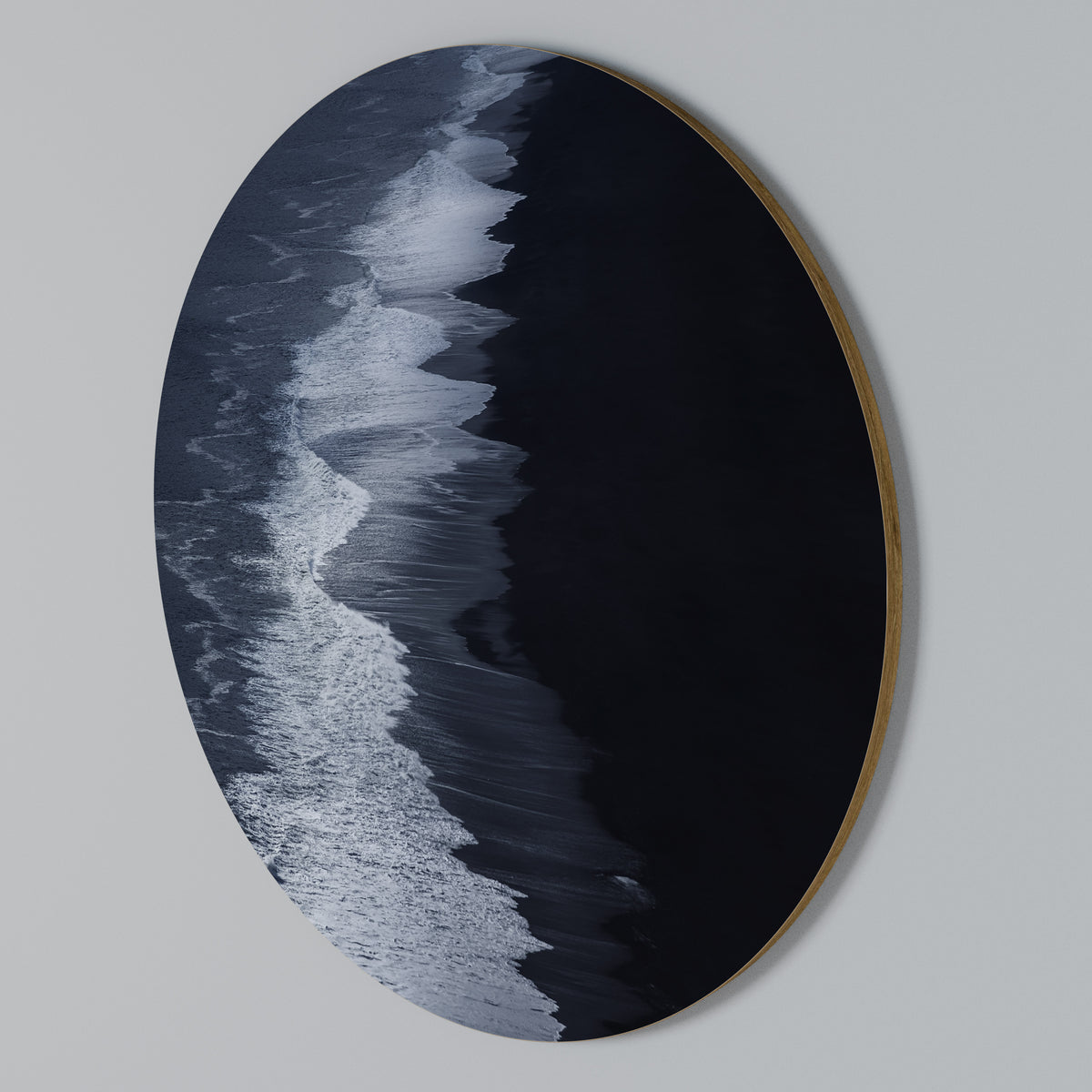 OCEAN'S WHISPER Rundes Wandbild