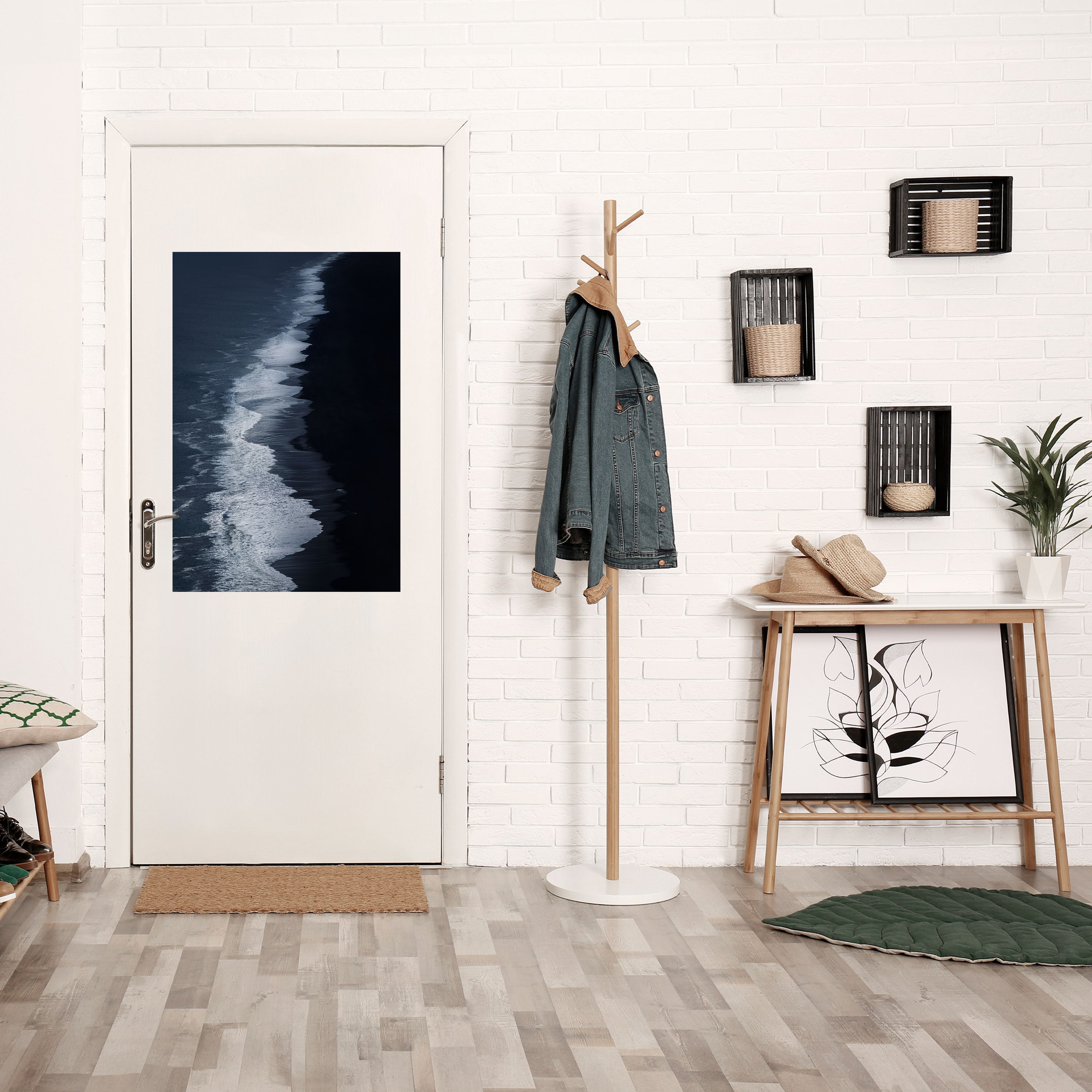 OCEAN'S WHISPER Vertikales Poster zum Abziehen und Aufkleben