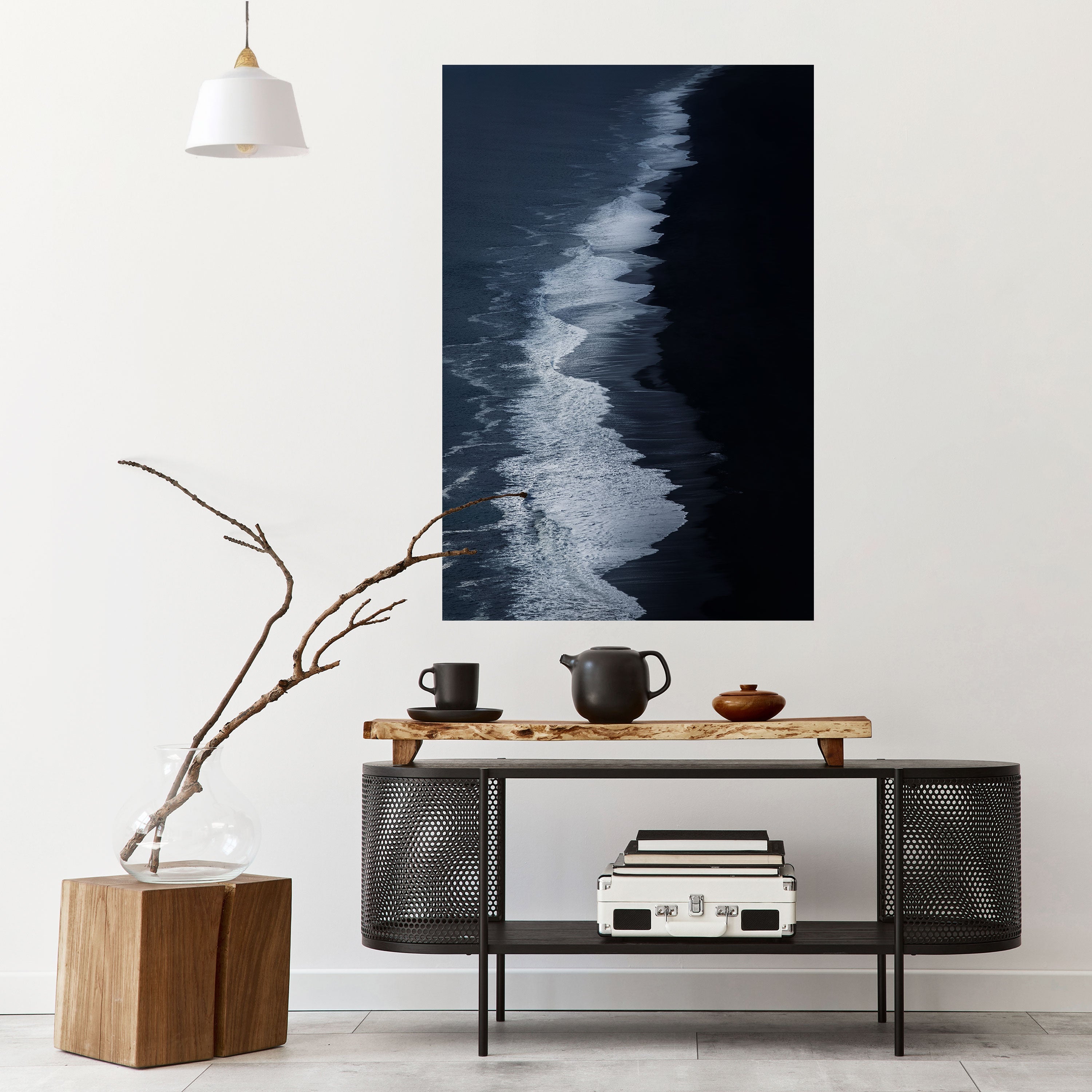 OCEAN'S WHISPER Vertikales Poster zum Abziehen und Aufkleben