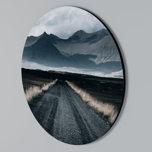 FOGBOUND HEIGHTS Rundes Wandbild