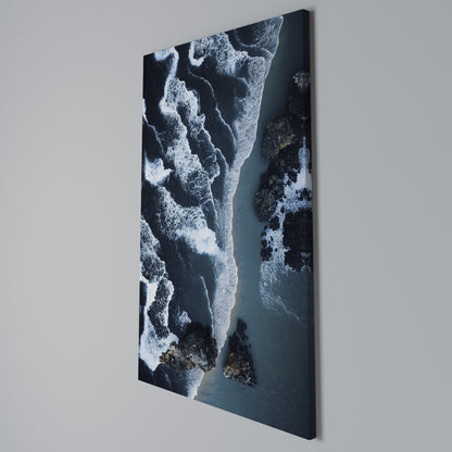 COSMIC COASTLINE Vertical Canvas Print