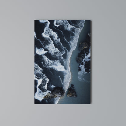 COSMIC COASTLINE Vertical Canvas Print