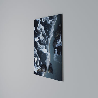 COSMIC COASTLINE Vertical Canvas Print