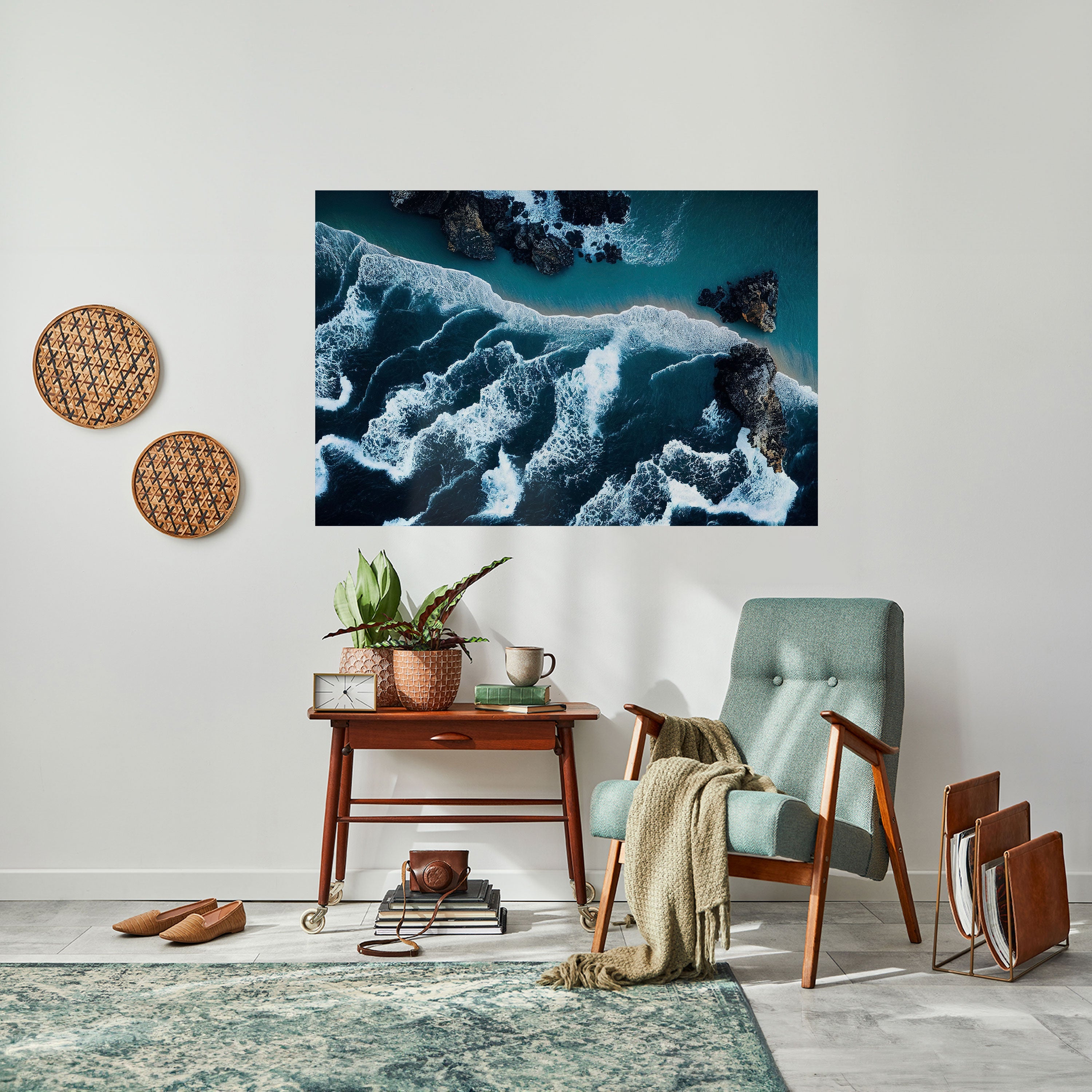 COSMIC COASTLINE Horizontales Poster zum Abziehen und Aufkleben
