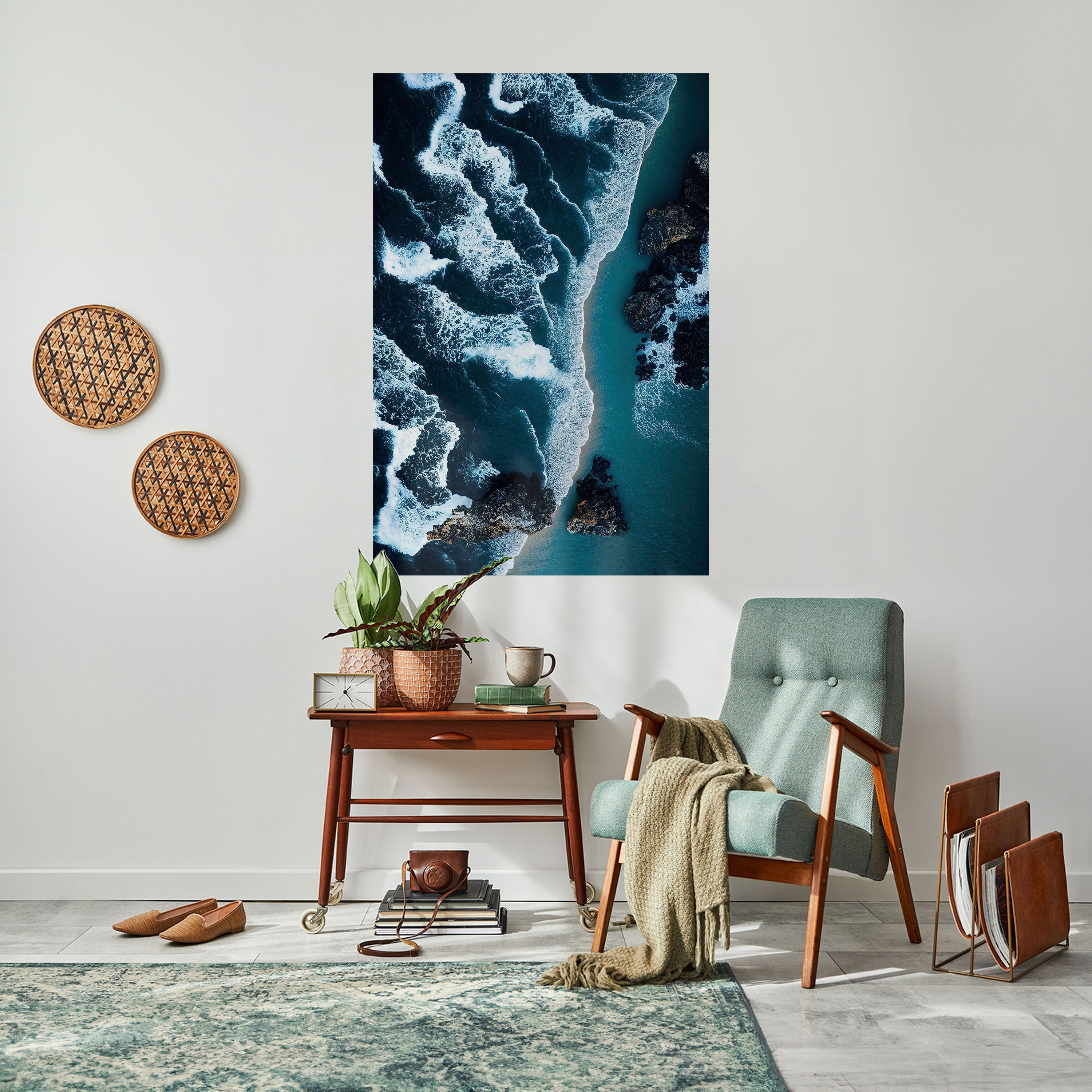COSMIC COASTLINE Vertikales Poster zum Abziehen und Aufkleben