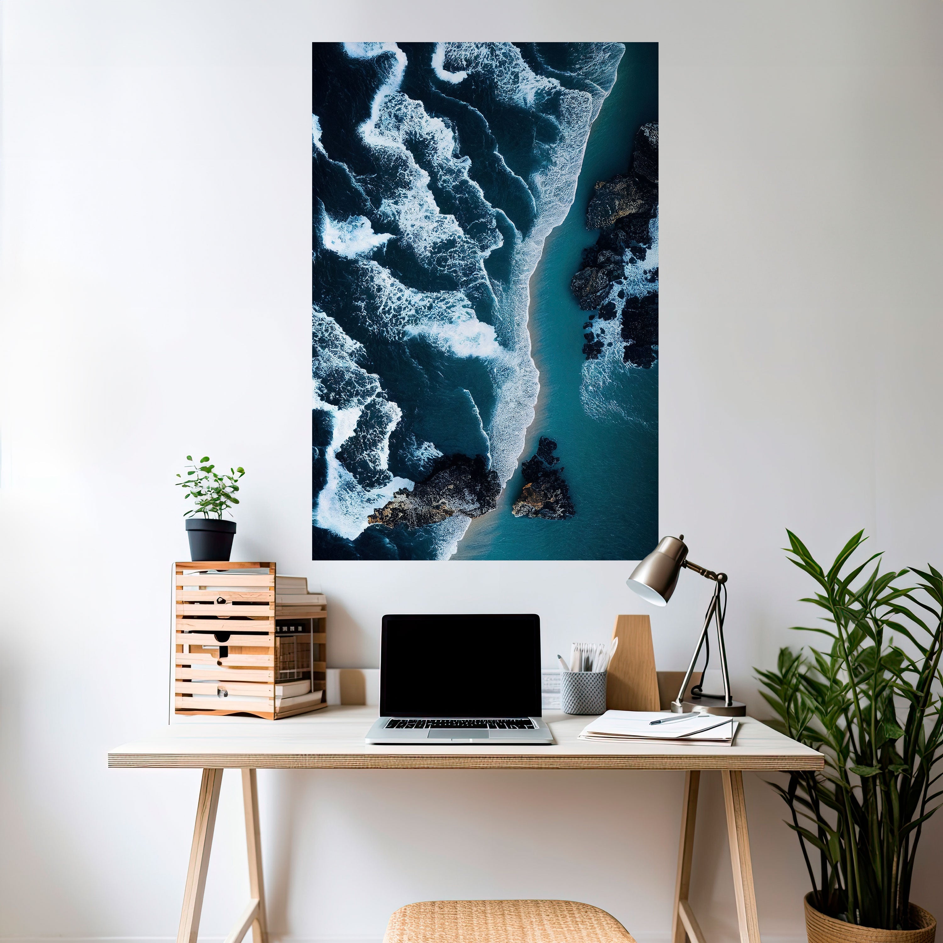 COSMIC COASTLINE Vertikales Poster zum Abziehen und Aufkleben