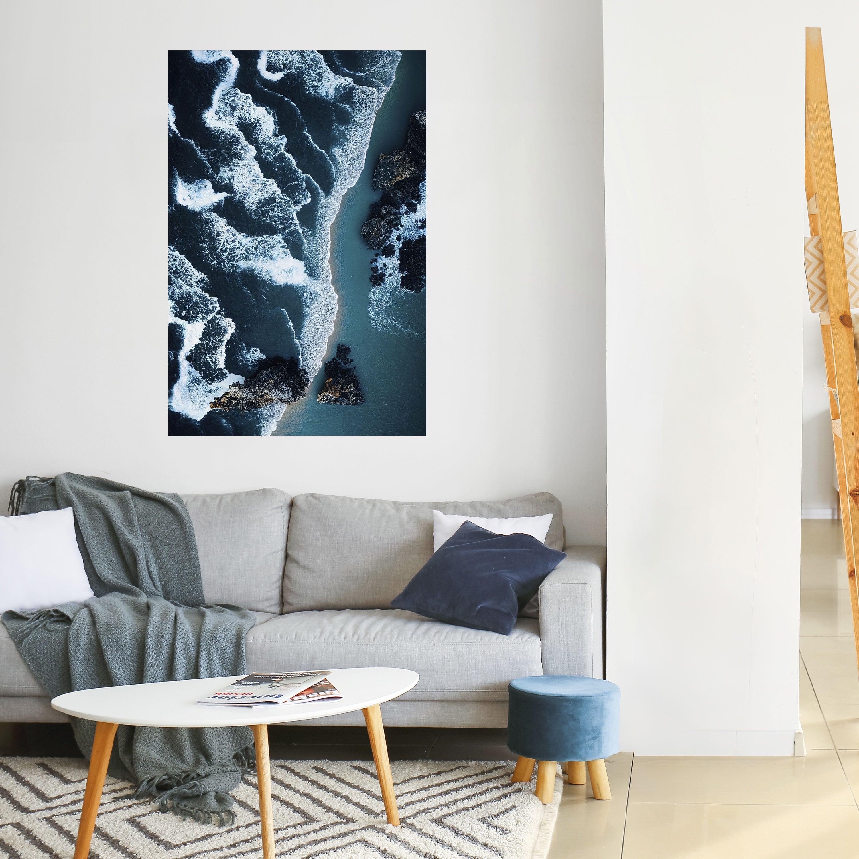 COSMIC COASTLINE Vertikales Poster zum Abziehen und Aufkleben