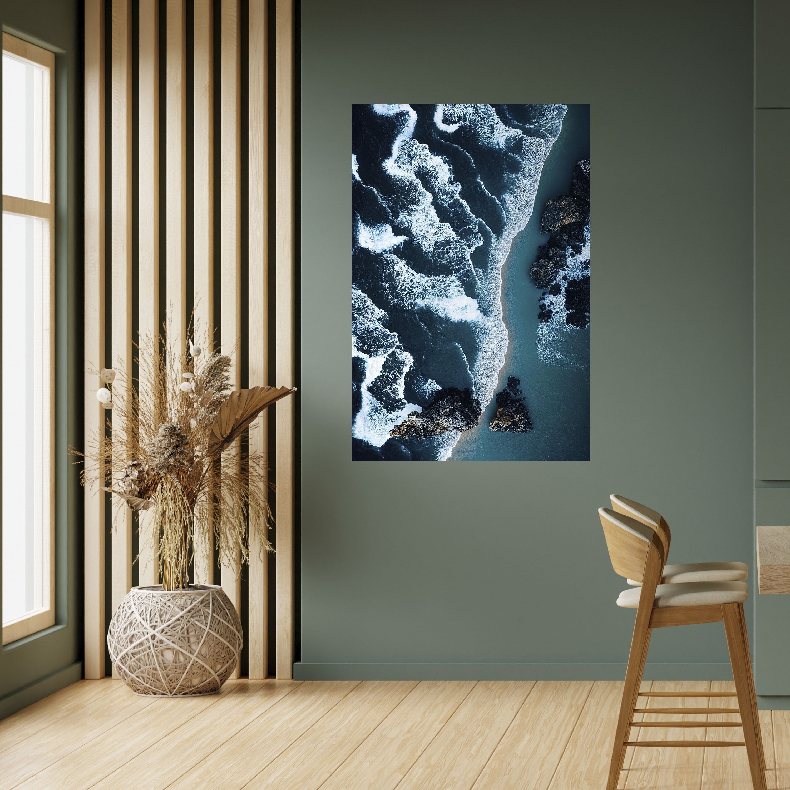 COSMIC COASTLINE Vertikales Poster zum Abziehen und Aufkleben