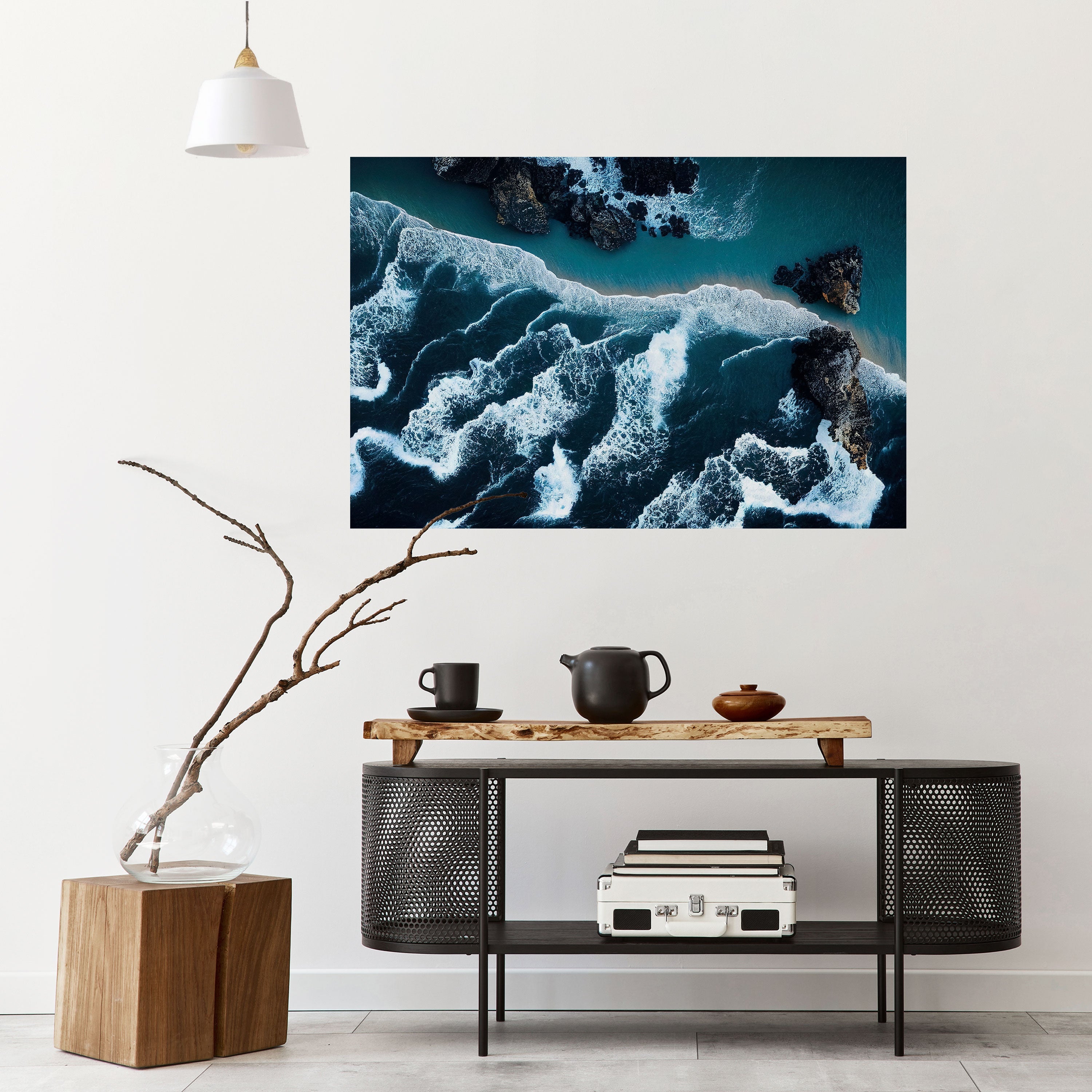COSMIC COASTLINE Horizontales Poster zum Abziehen und Aufkleben
