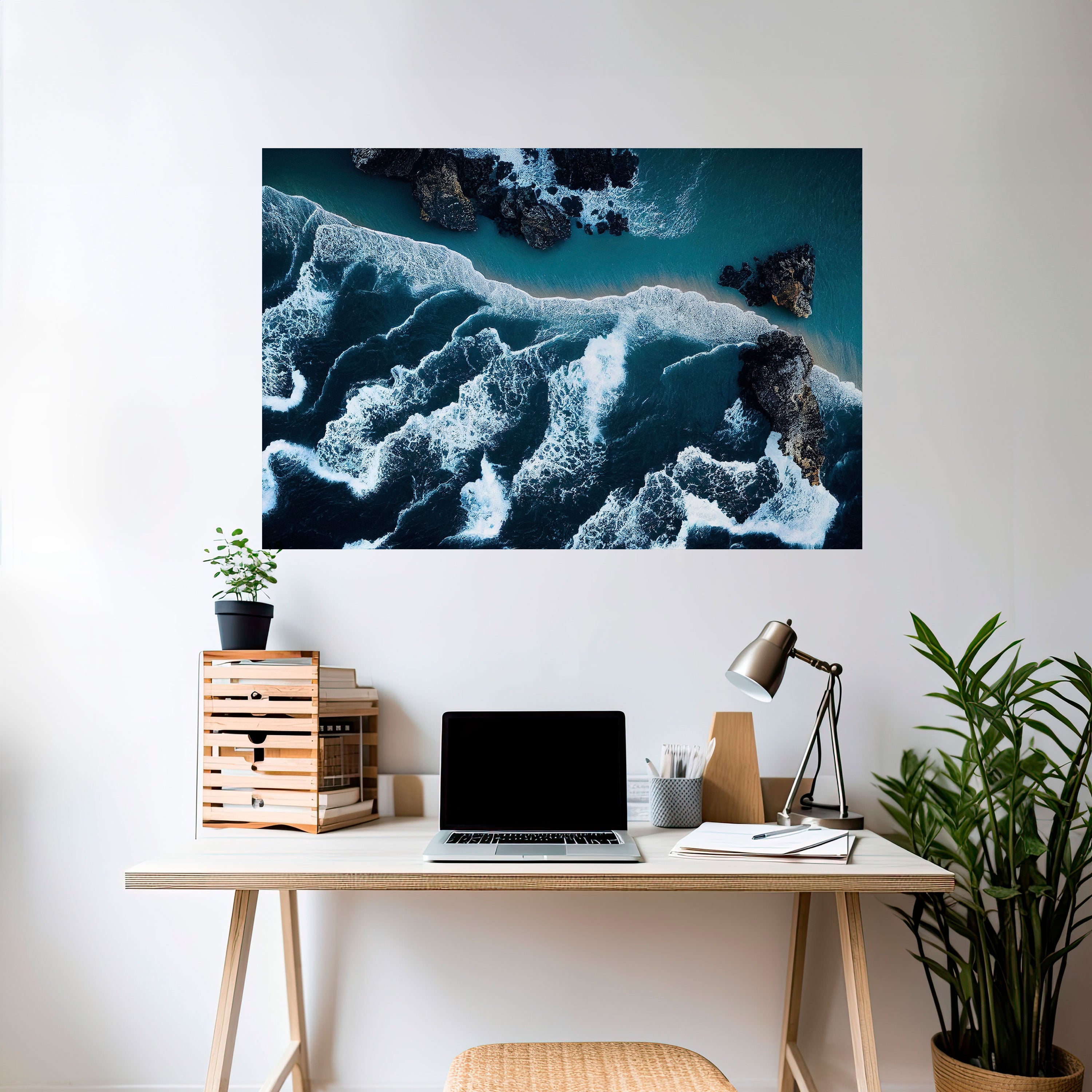 COSMIC COASTLINE Horizontales Poster zum Abziehen und Aufkleben