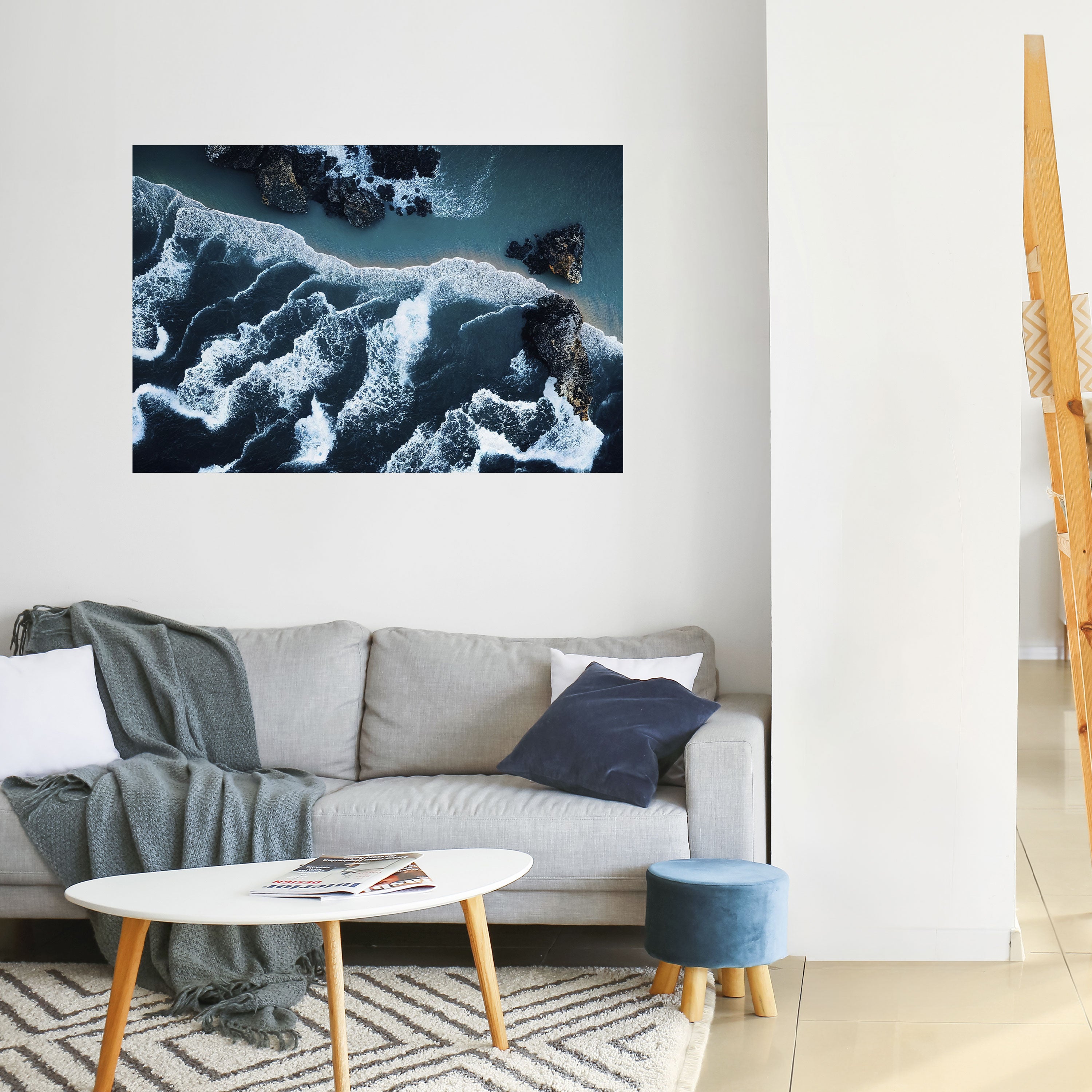 COSMIC COASTLINE Horizontales Poster zum Abziehen und Aufkleben