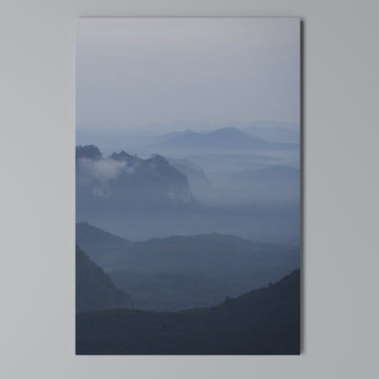 MISTY MOUNTAIN WHISPER Vertical Canvas Print