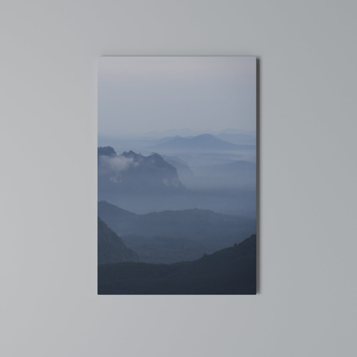 MISTY MOUNTAIN WHISPER Vertical Canvas Print