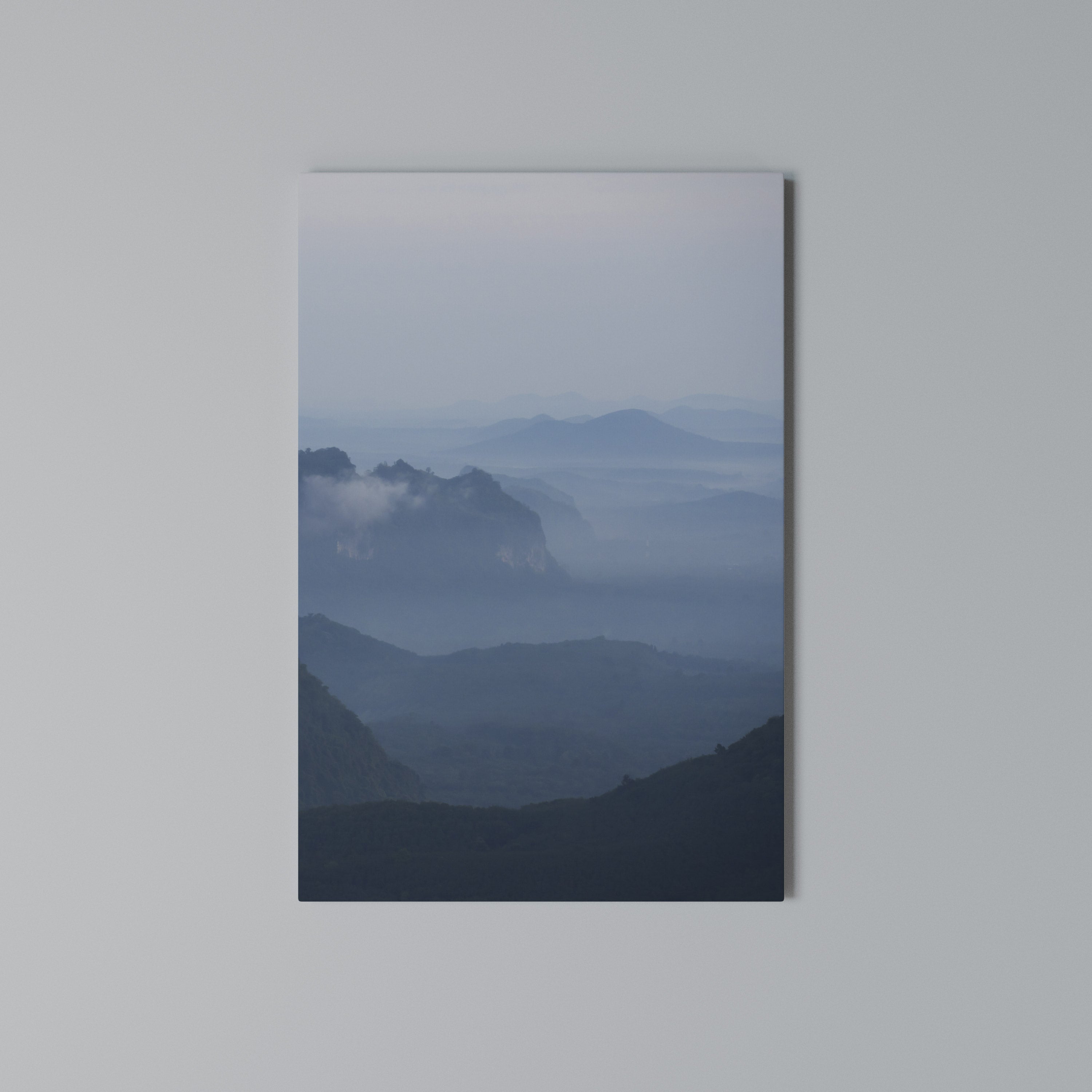 MISTY MOUNTAIN WHISPER Vertical Canvas Print