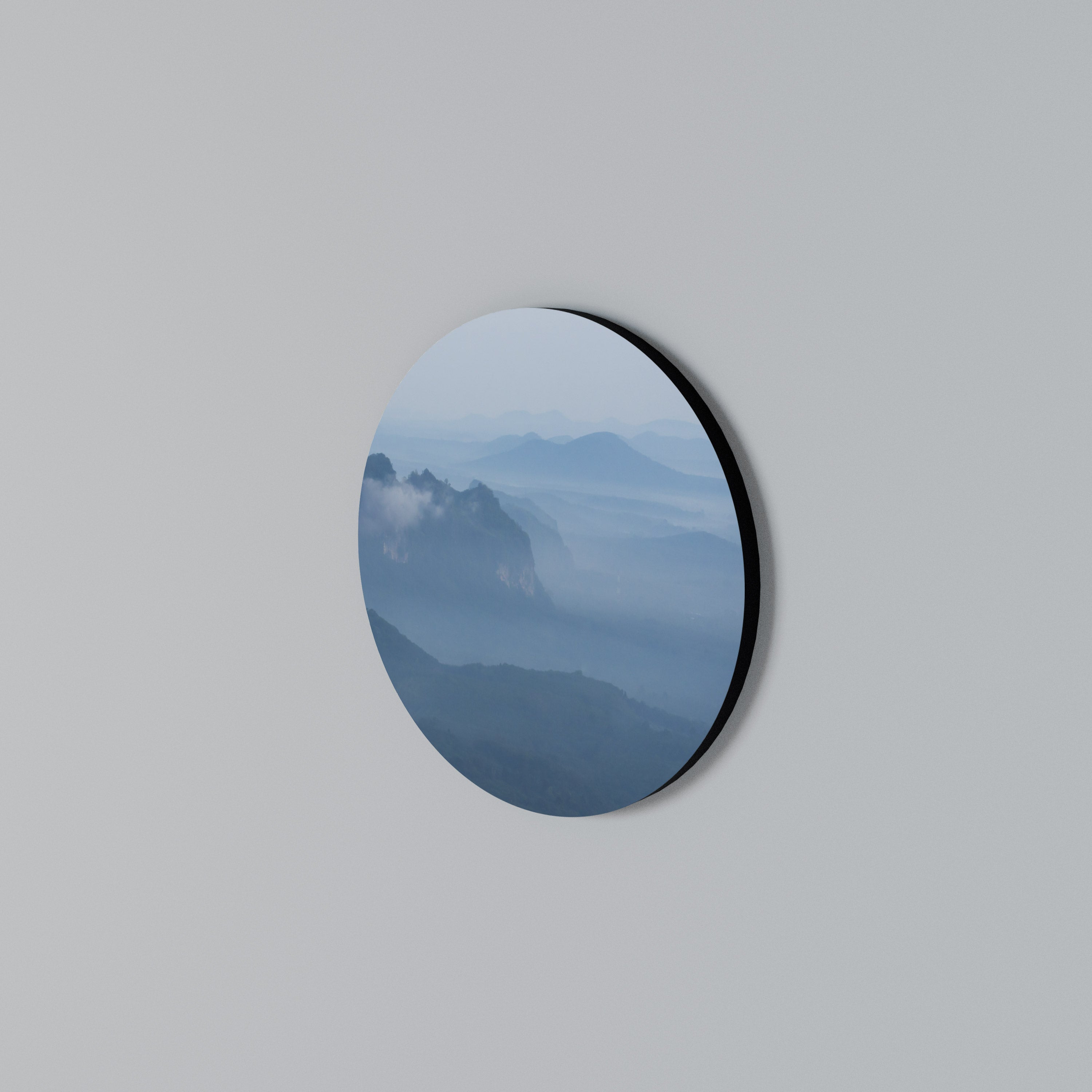 MISTY MOUNTAIN WHISPER Round Wall Art
