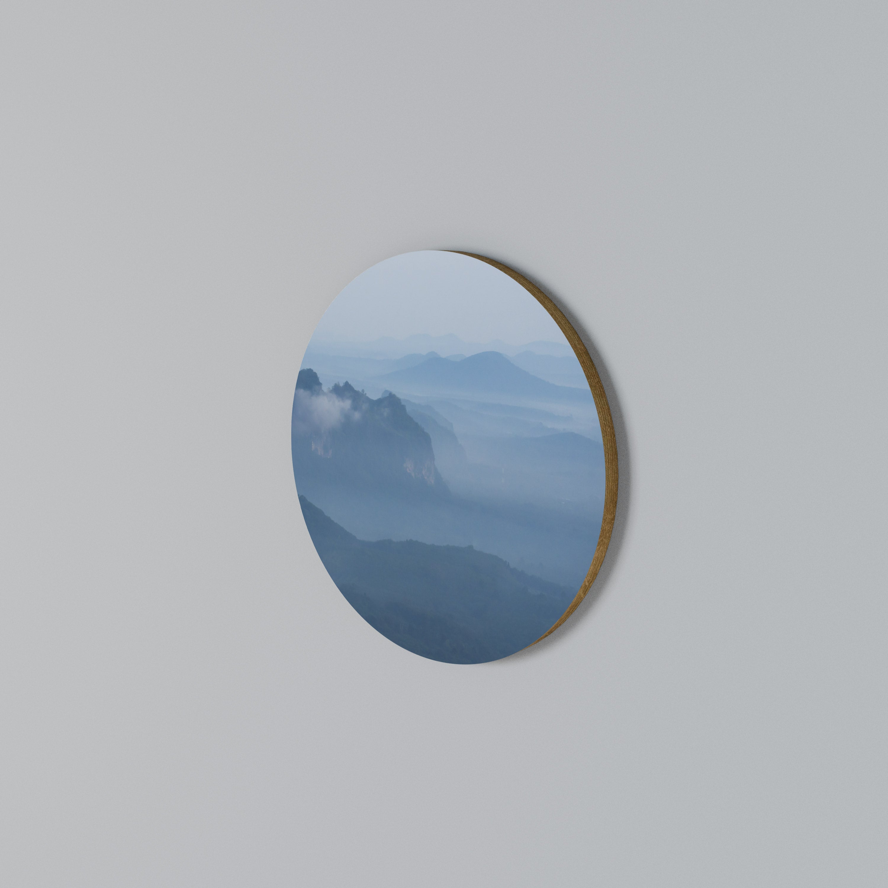 MISTY MOUNTAIN WHISPER Round Wall Art