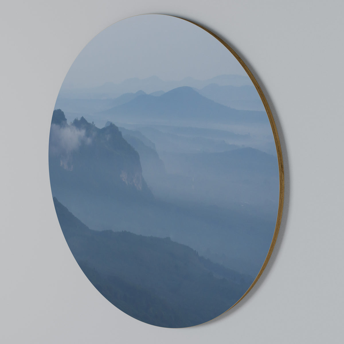 MISTY MOUNTAIN WHISPER Round Wall Art